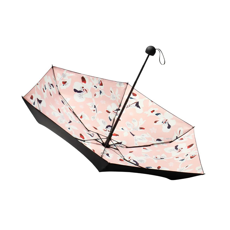

Sun Protection UV Protection Capsule Sun Umbrella Lightweight Portable Five-Fold Pocket Sun Umbrella Ins Female