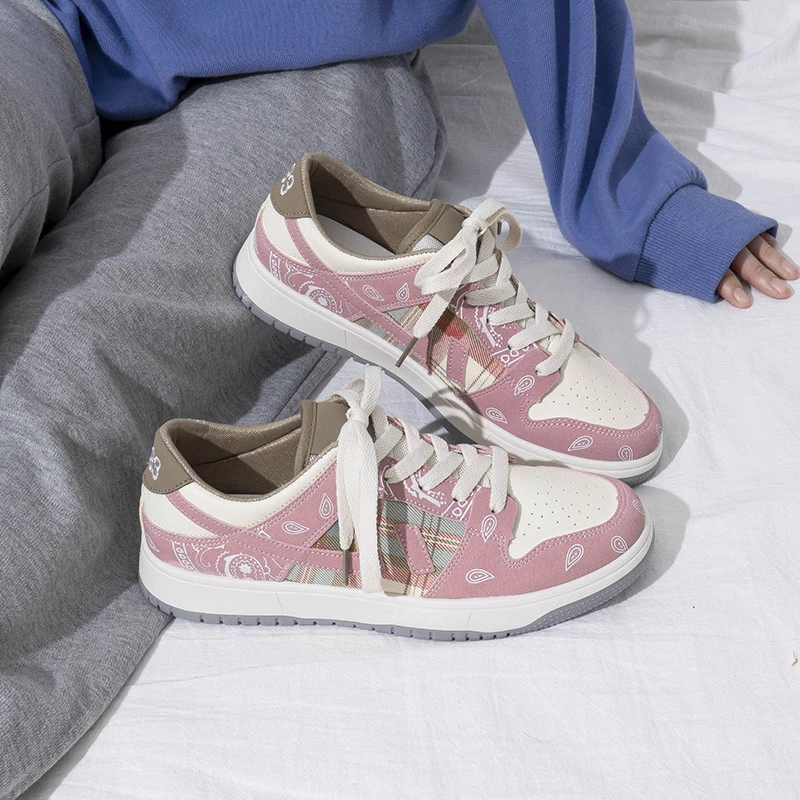 

Casual Sneaker Women's Platform Sports Shoes Pink Tennis Girly Cute Smart Fashion Female Vulcanize Flat Shoes Spring Autumn New