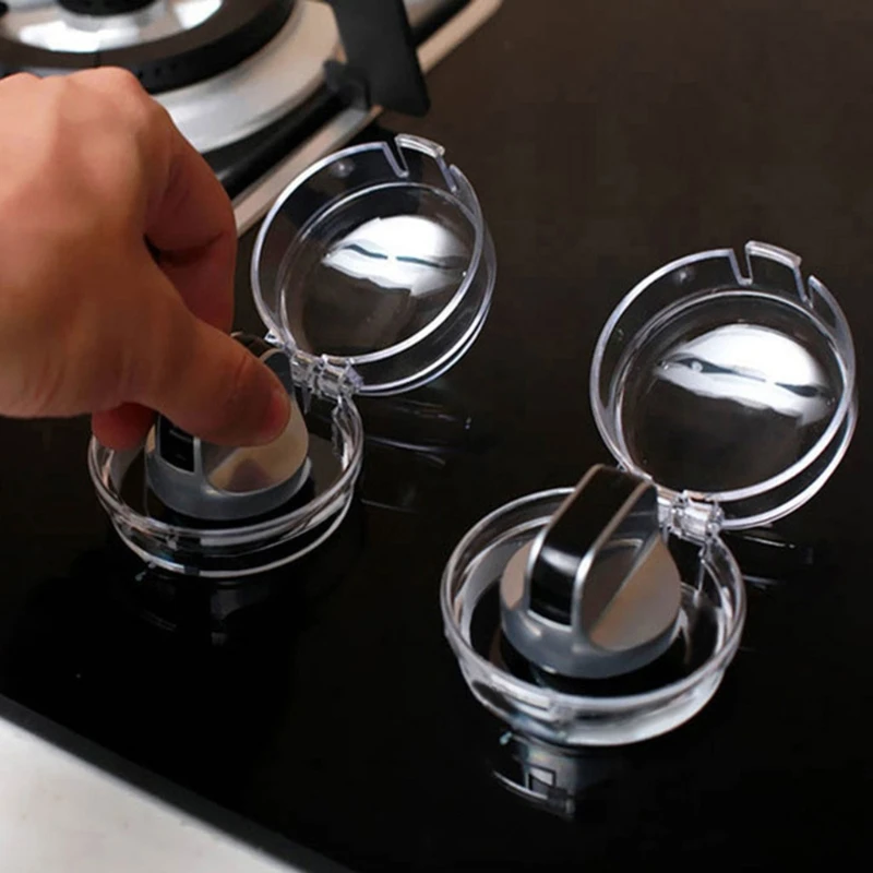 

6Pcs Gas Stove Knob Covers Baby Safety Oven Lock Lid Infant Child Protector Tool