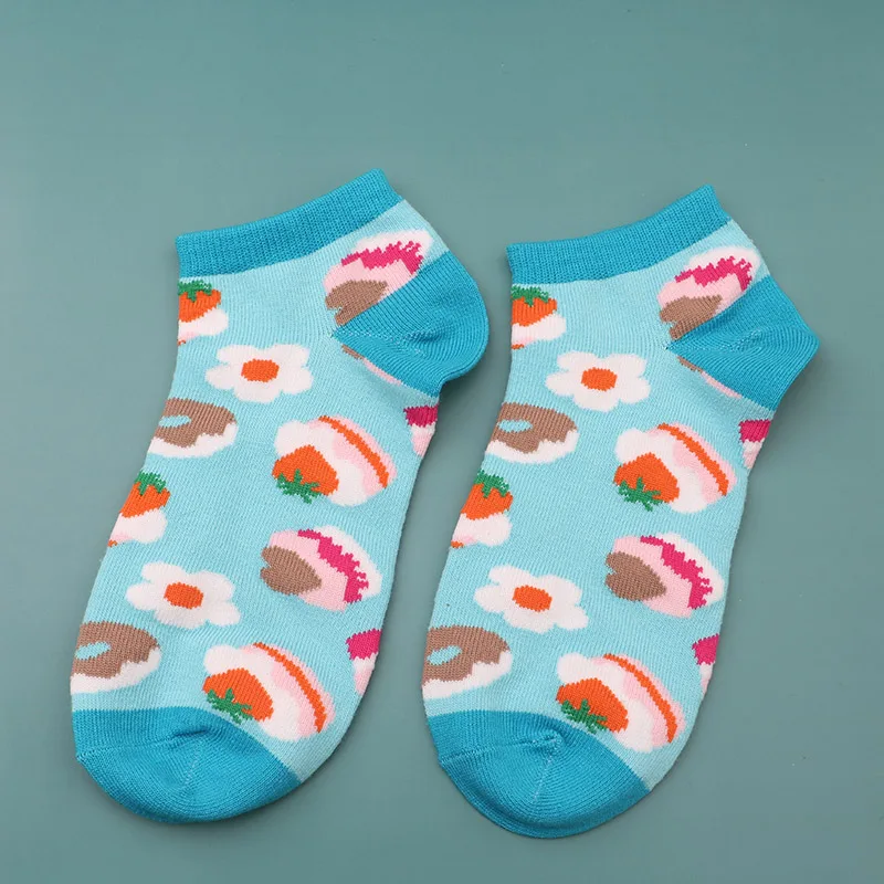 Socken damen, женские, для девочек, мужские, чёсаный хлопок, длинные носки, мужские носки, набор, цветные, забавные, Веселые носки - Цвет: Слоновая кость