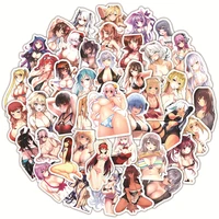 10 30 50pcs popular japanese anime cartoon coated sexy anime girl sticker trunk waterproof sticker wholesale