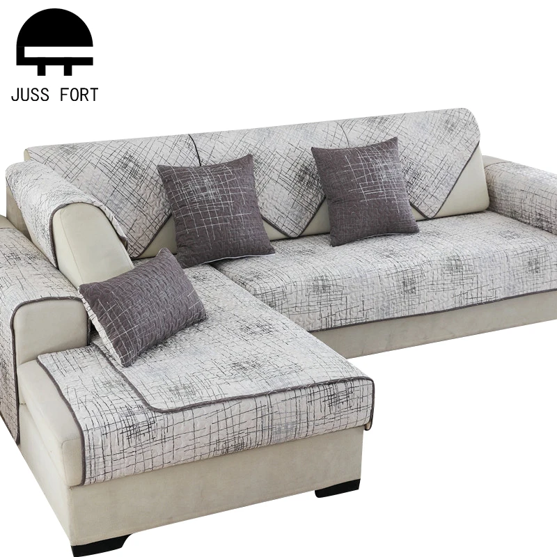 Современный хлопковый нескользящий чехол для дивана мягкий защитный мебели с
