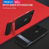 rock phone case for iphone 8 %d1%87%d0%b5%d1%85%d0%be%d0%bb protective shell royce series back cover case for iphone 8 plus coque with kickstand