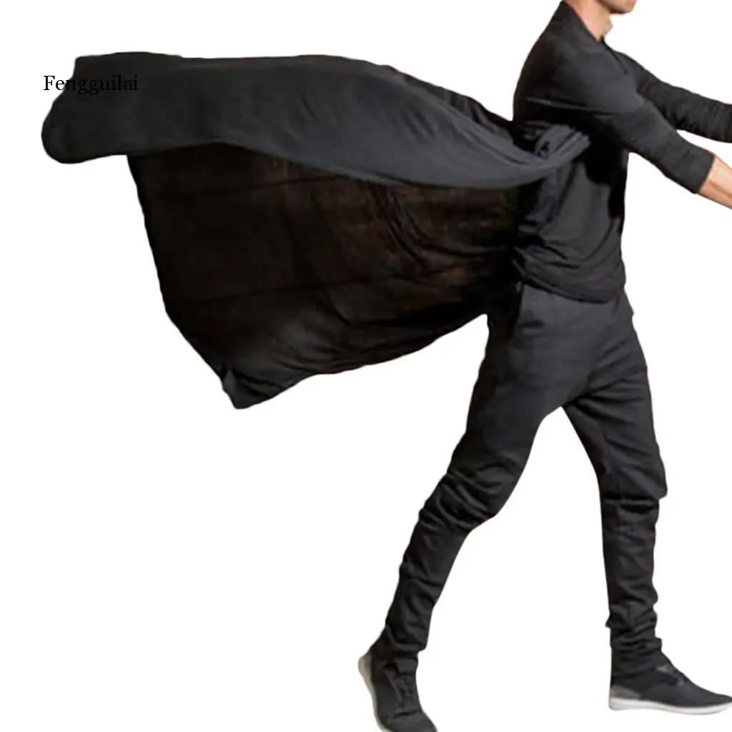 Куртка мужская длинная в готическом стиле винтажный однотонный приталенный