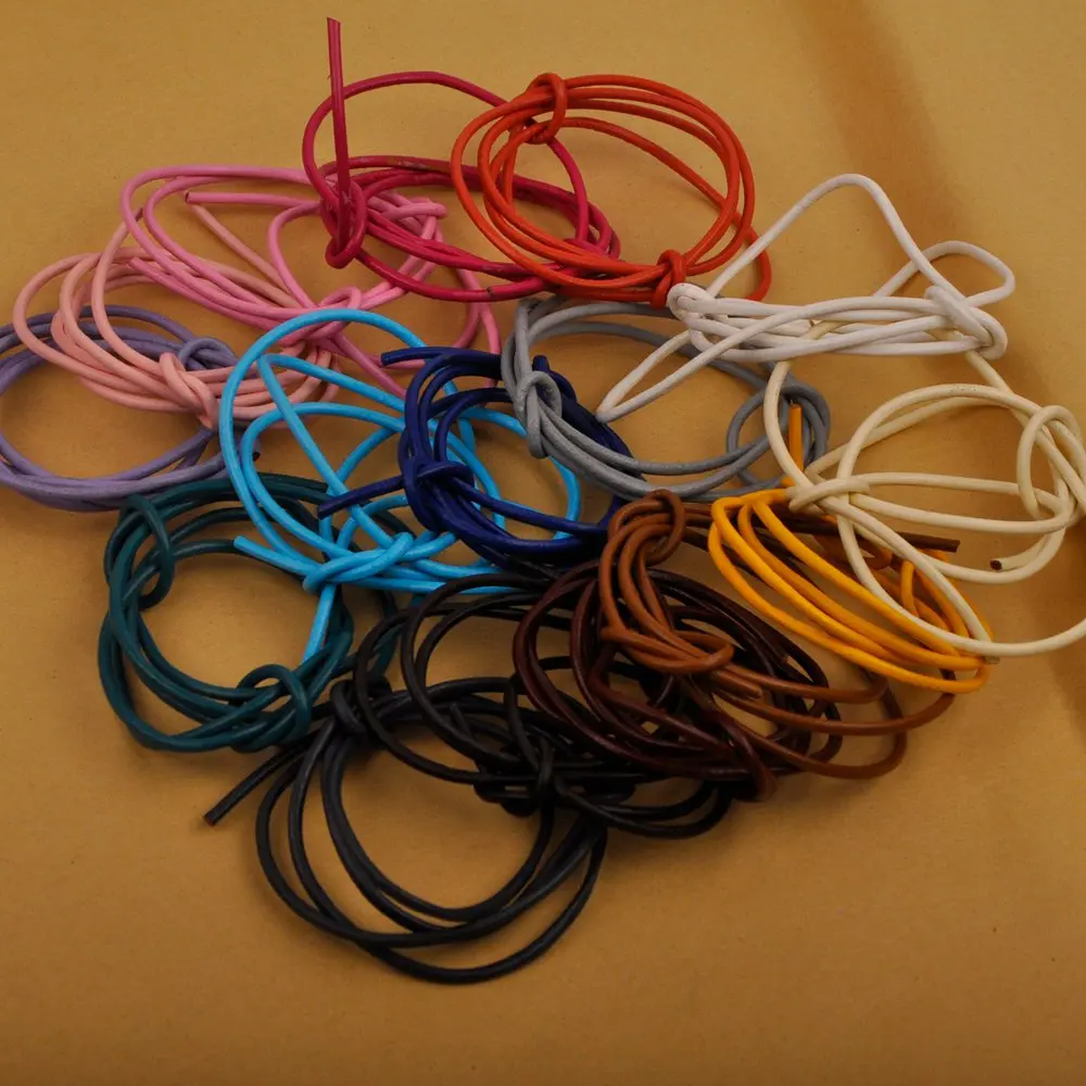 

100m 1/1.5/2/3mm Colors Real Cow Leather Cord Leather Rope String for Jewelry Making Supplies