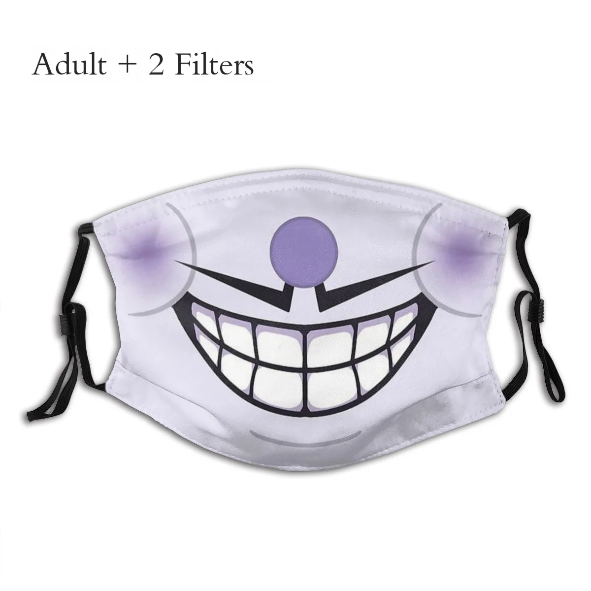 

King Dice Face Mask Cuphead Animated Characters Mugman Run and Gun Game Protection Washable Masks With Filters Mouth Cover