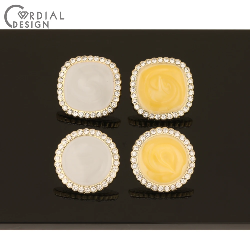 

Cordial Design 50Pcs 19*19MM Jewelry Accessories/Geometry Shape/Earrings Stud/Resin Effect/DIY Earring Making/Jewelry Findings