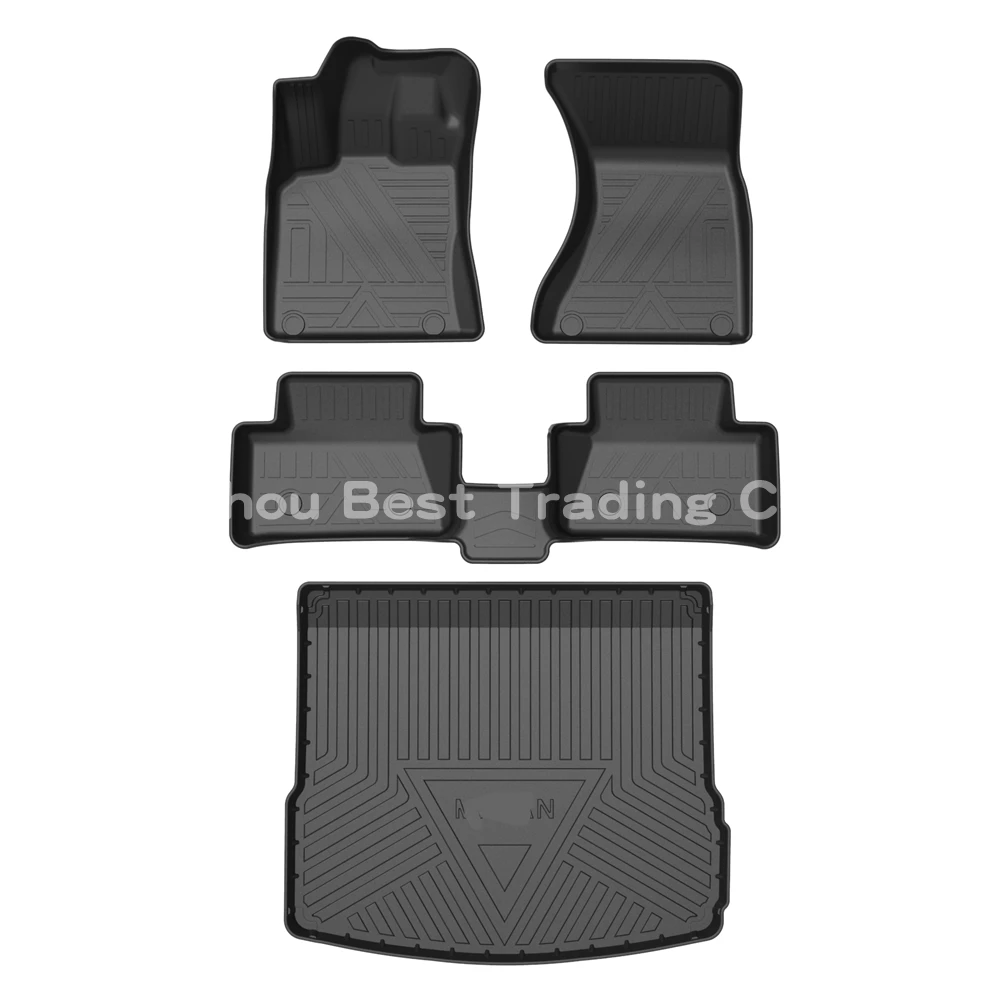 

Car Floor Mats Front & Rear Trunk mat Full Complete Waterproof For Porsche Macan 2014 2015 2016 2017 2018 2019 2020