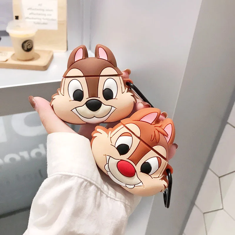 3D милый чехол для наушников Airpods мягкий силиконовый куриное яйцо защитный Apple 1 2