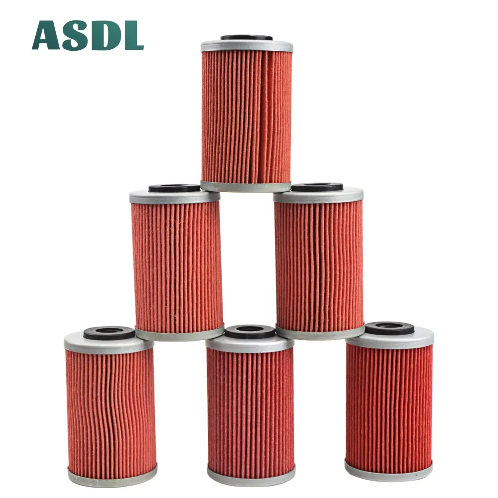 

6pcs Motorcycle Oil Filter for KTM Bike Duke RC 125 200 390 RC R EXC 250 400 450 SX MXC EXC 520 525 SXC 625