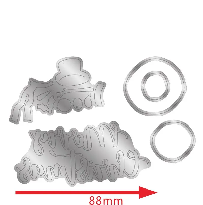 Металлические Вырубные штампы Merry Christmas + снежки рождественские вырубки для