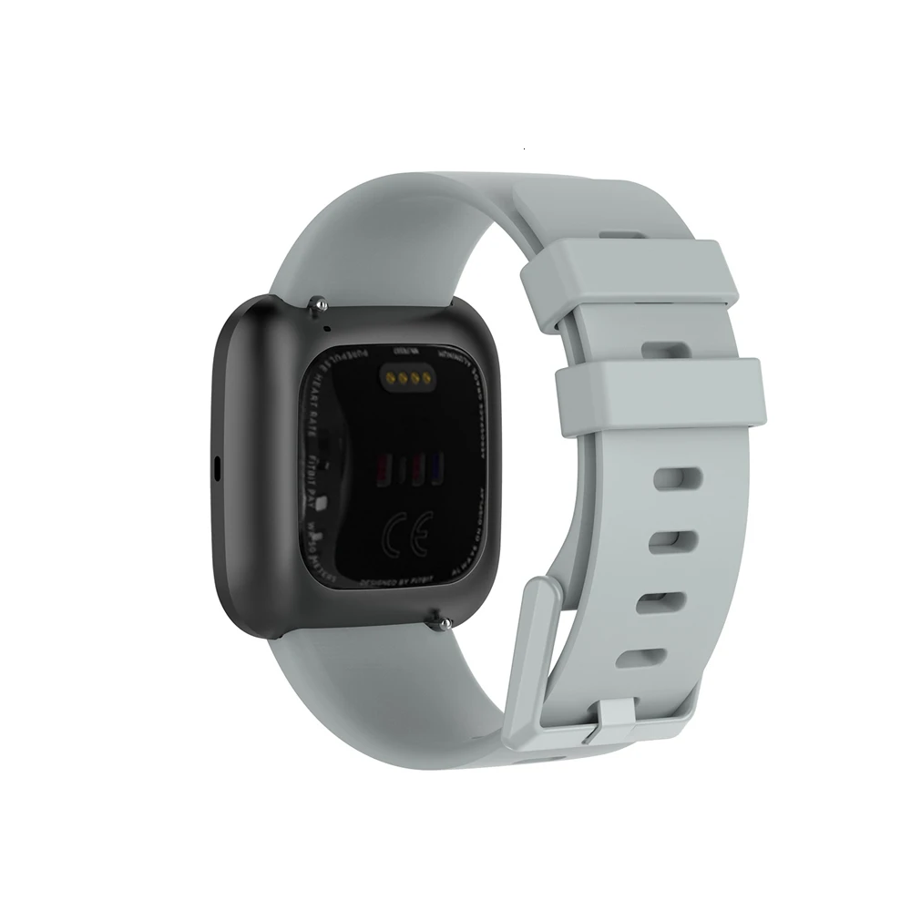 Сменный ремешок для Fitbit Versa/Versa 2, мягкие силиконовые водонепроницаемые наручные аксессуары, ремешок для Fitbit Versa 2, ремешок
