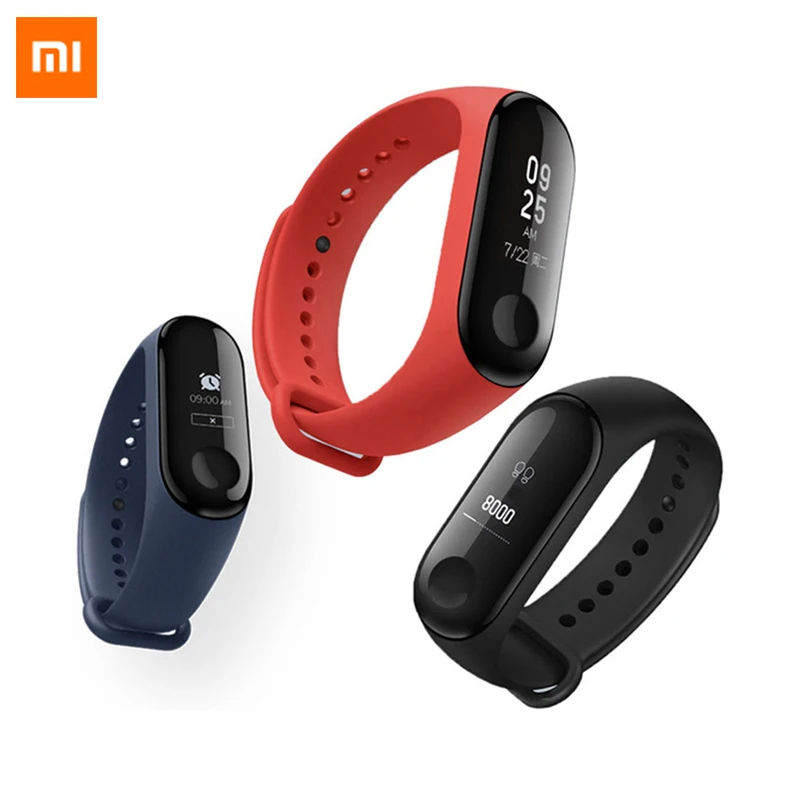 Глобальная версия Xiaomi Mi Band 3 умный Браслет сенсорный экран OLED фитнес- браслет MiBand