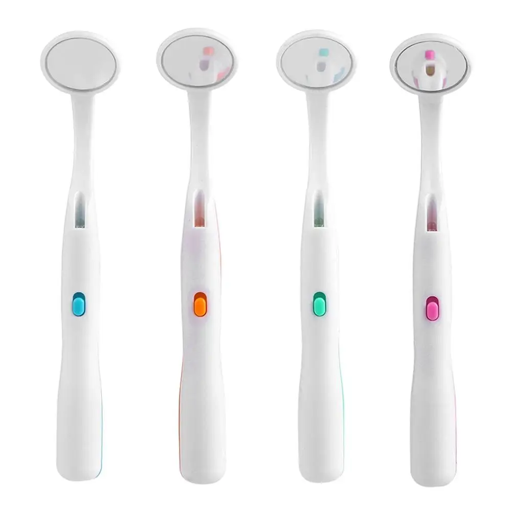 

Dental Mirror With Led Light Inspect Instrument Checking Mirror Dentist Oral Super Bright Anti-fog Mouth Mirror Tooth Tool