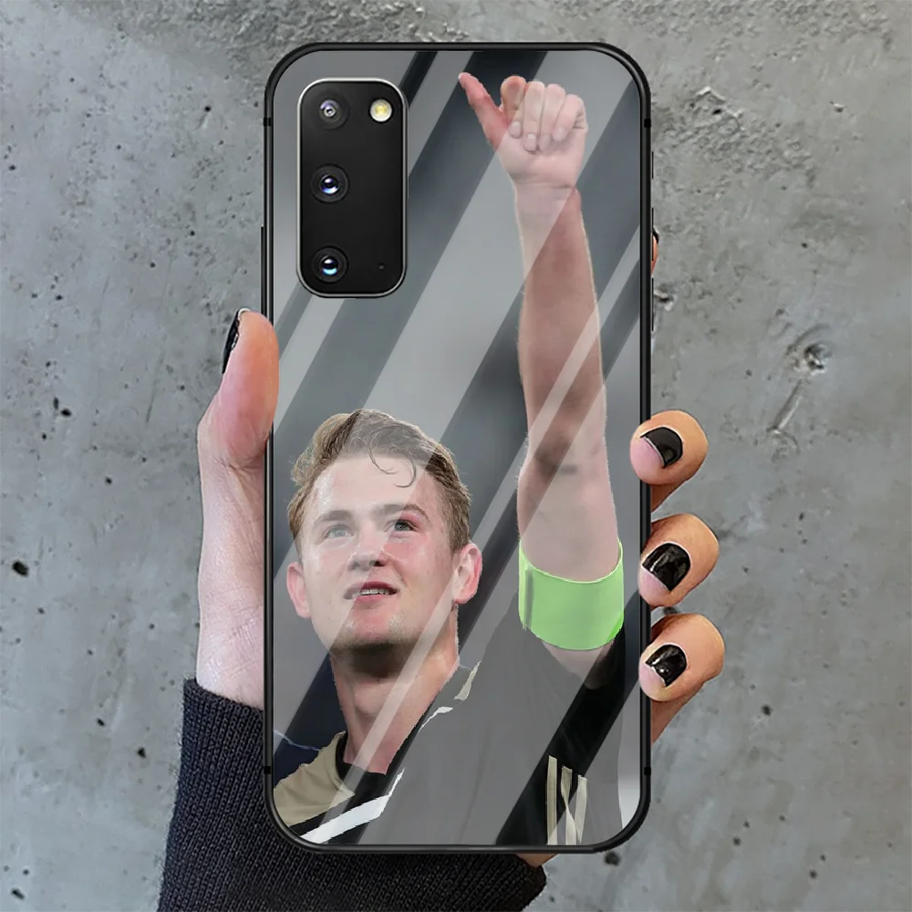 

Matthijs de Ligt Phone Tempered Glass Case Cover for Samsung Galaxy A M 12 20 21 30 31 40 50 51 52 70 71 72 E S Prime Luxury