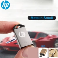 hp v221w mini metal usb flash drive pendrive 64gb 32gb 16gb memory stick pen drive for tablet laptop car media player