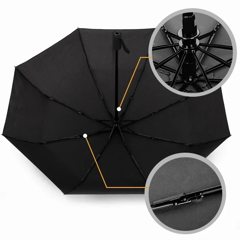 Windproof Double Automatic Folding Umbrella Car Luxury Business Umbrellas For geely emgrand ec7 ec8 ck atlas ck2 ck3 gt gc9 | Автомобили и