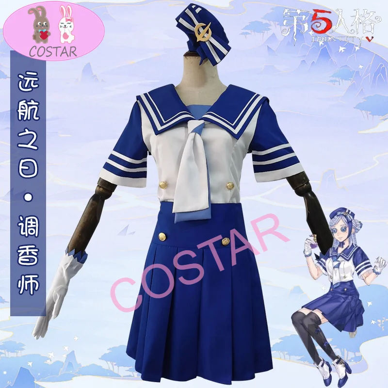 

Anime! Identity V Vera Nair Oceangoing Voyage Day Sailor Suit Lovely Uniform Cosplay Costume Halloween Party Dailydress 2021 NEW
