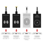 Беспроводное зарядное устройство для Samsung Qi, приемник для Iphone 5s 7 6 Plus, универсальный беспроводной зарядный приемник для телефона Micro Usb Type-c