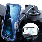 Автомобильный держатель для телефона на присоске, подставка для GPS-навигатора, телефона для iPhone 12, 11 Pro Max, X, 7, 8 Plus, Xiaomi, Huawei