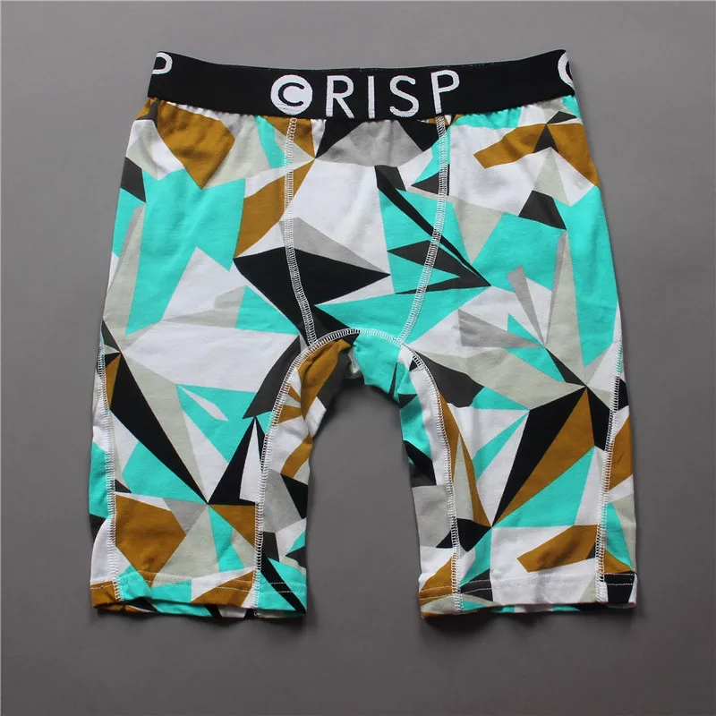 Мужское нижнее белье в стиле хип хоп хлопковые спандексные длинные трусы