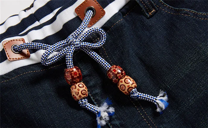 Men's Jeans Black Blue Medium Stretch Denim Men Pocket Print Size 30 32 34 36 38 40 42 44 46 48 Pants Trousers 092 | Мужская одежда