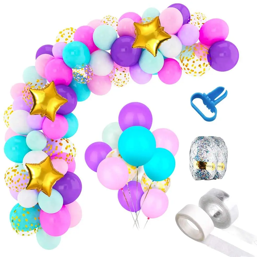 95 шт. воздушные шары в виде единорога|Воздушные и аксессуары| |