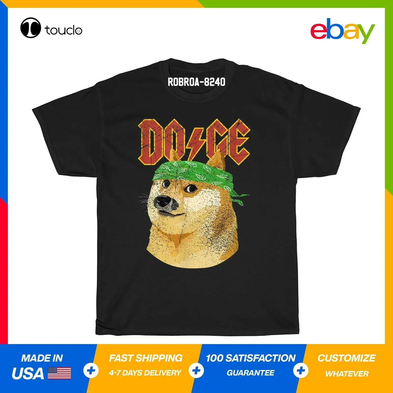 

Dogecoin Doge Meme Going To The Moon Crypto Funny T-Shirt Black S-5Xl Custom Aldult Teen Unisex Digital Printing Xs-5Xl