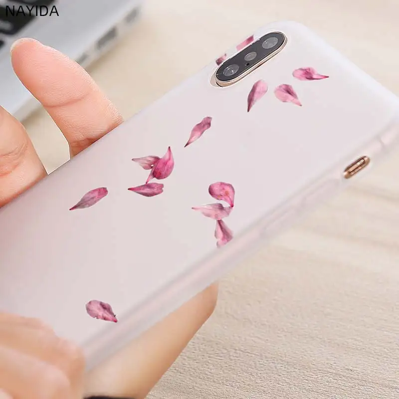 Мягкий чехол для Xiaomi 11 10 8 A2 A3 Cc9 Lite Mi Pro 9se A1 6X 5X с лепестками розы | Мобильные