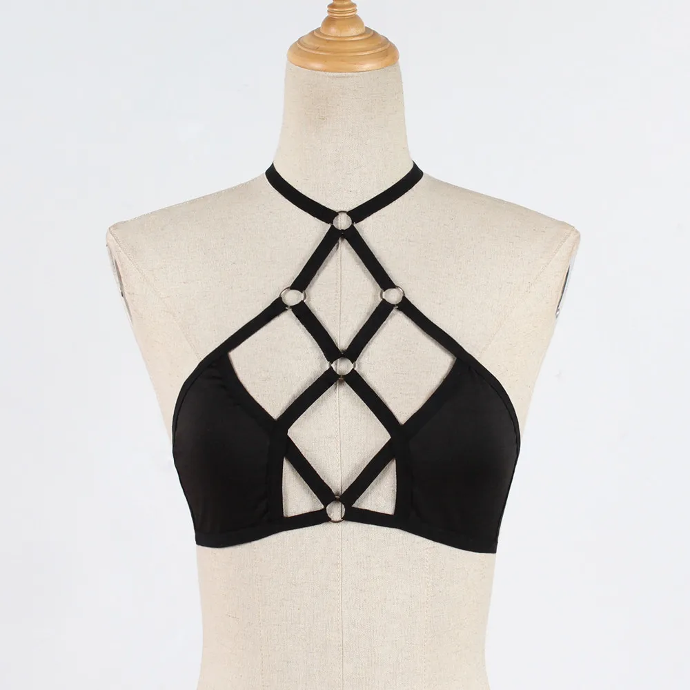 Sexy Erotic Bandage Bra Women Corset Push Up Lingerie U Bras Backless Underwear Deep V Belt Ladies Crop Tops Bralette | Женская одежда