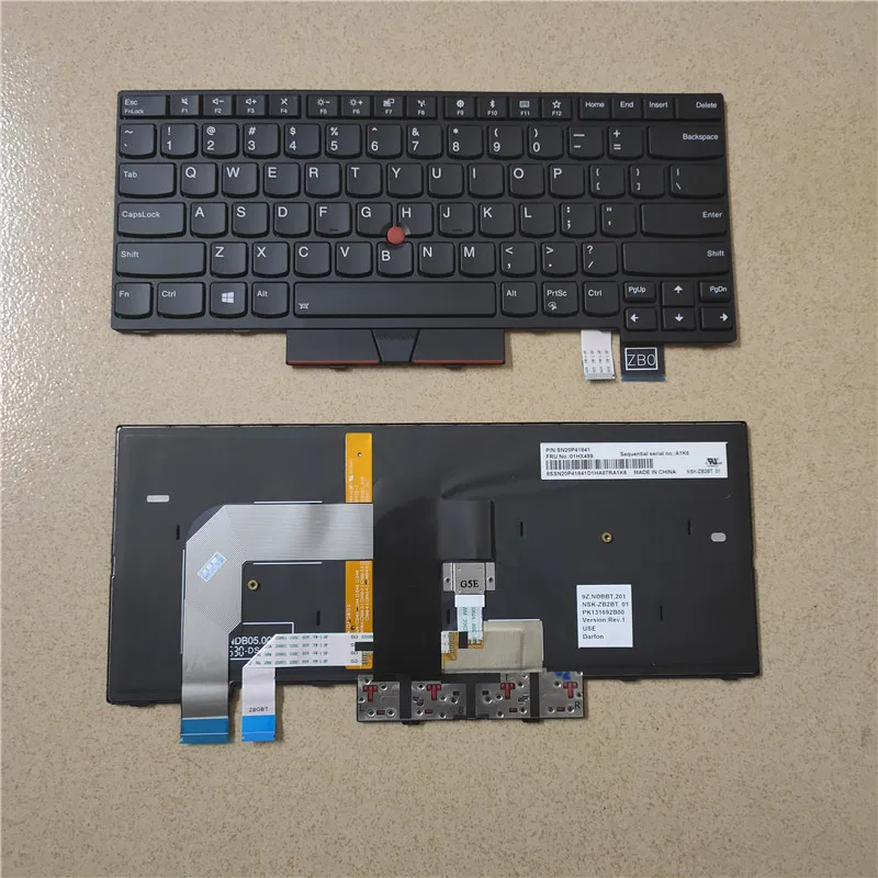 

New/Orig US English Backlit Keyboard for Lenovo Thinkpad T470 T480 A475 A485 Backlight Teclado 01AX569 01AX487 01AX528 01HX499