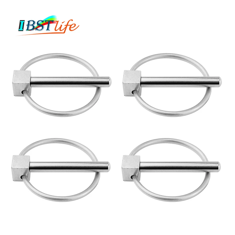 

4PCS SS316 boat Kayak Canoe Trailer Tractor Trolley Caravan Lynch pins Linch Pin Clips Retaining Clip marine