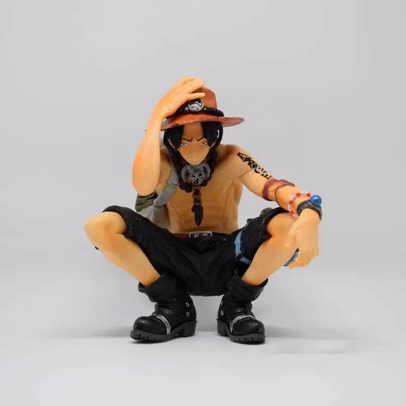 Фигурки аниме ONE PIECE 13 см на корточках D Ace ПВХ Коллекционная модель игрушки