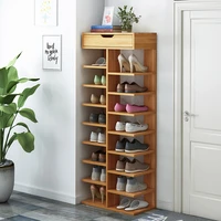 double row shoe rack scarpiera organizer wooden home furniture estanteria para zapatos for living room shoe cabinet with drawer