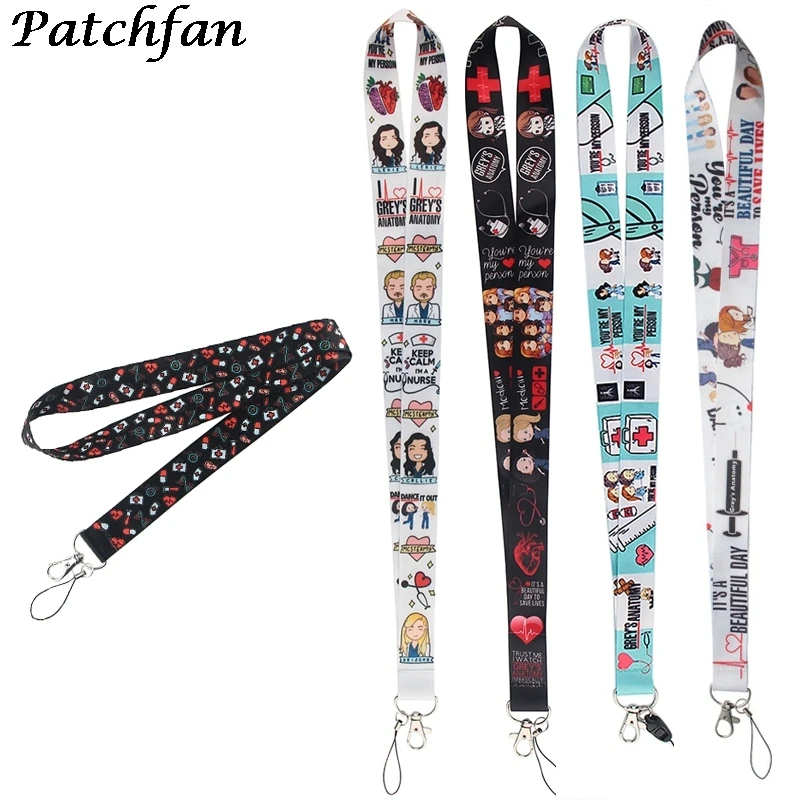 

AD353 Patchfan Art Oil Painting Mobile Phone Lanyard For Keys ID Card Pass Gym USB Badge Holder DIY Neck Strap Lanyards