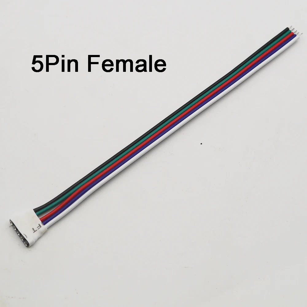 5 шт. мужской женский 4pin 5Pin Светодиодные ленты светильник Кабельный разъем