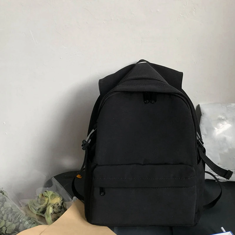 

2x College Student Waterproof Women Backpack Fashion School Bag Large Capacity Travel Bag Shoulder Bag Green & Black