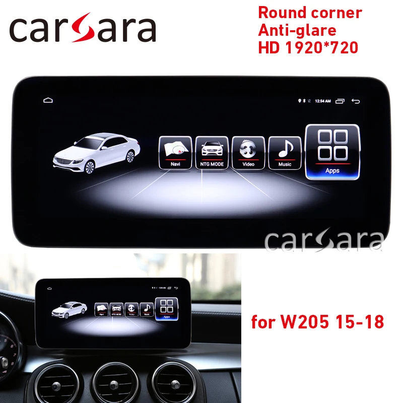Обновленный экран аудиосистемы класса C W205 Круглый Угловой монитор S205