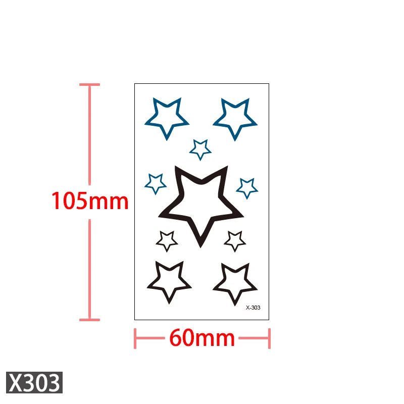 Временная водостойкая Татуировка переводная наклейка на санскрит символ звезда