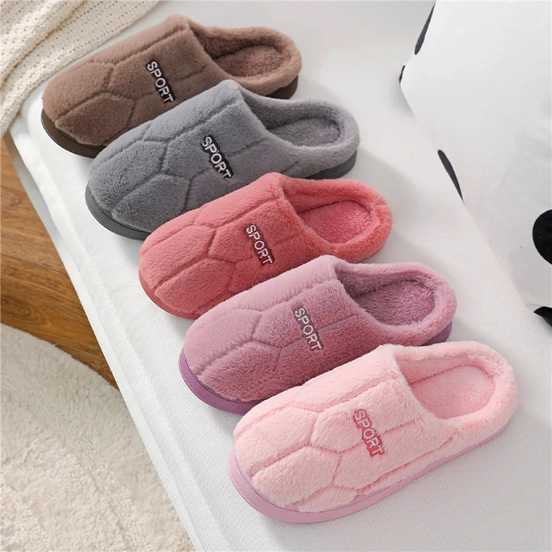 

Women Winter Home Slippers Cartoon Cat Shoes Non-Slip Soft Winter Warm House Slippers Indoor Bedroom Lovers Couples