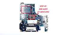 new nm a281 mainboard for lenovo g50 45 laptop motherboard aclu5aclu6 with e1 6010 cpu ddr3l pc3l memory 100 tested