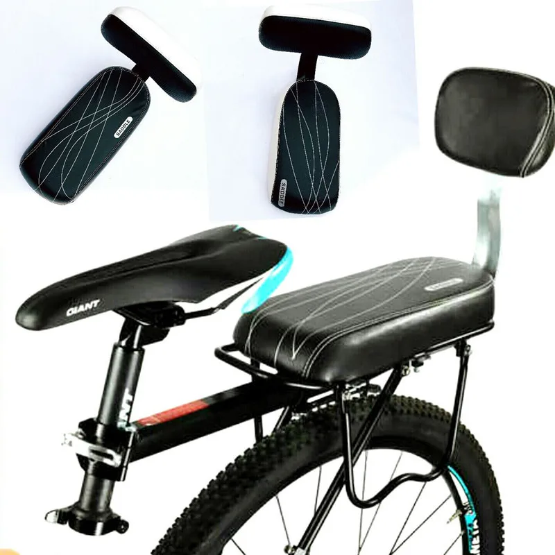 

Bicycle Back Seat Bicycle Child Seat Cover Bike Rack Rest Cushion With Back Saddle Cycle Accessories Parts Bicicleta PU Leather