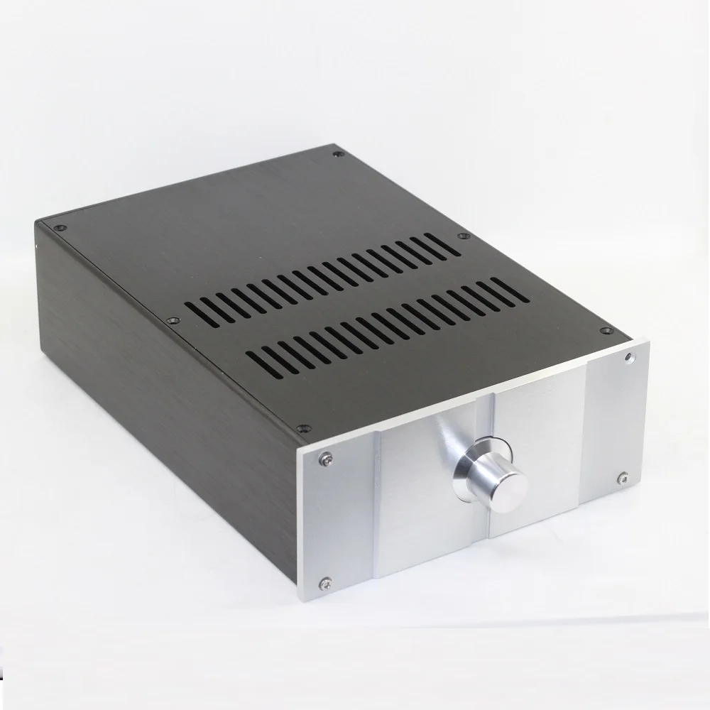 W220 H90 D311 Проходной предусилитель корпус для наушников из анодированного алюминия