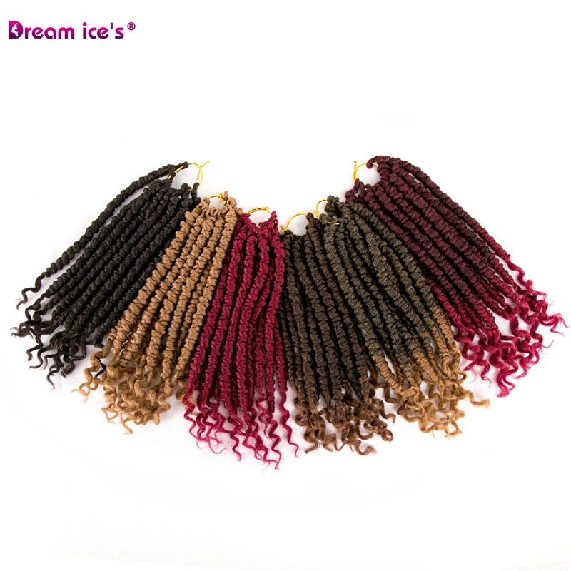 Синтетические косички для волос 14 дюймов 24 корня/упаковка|Вьющиеся дреды| |