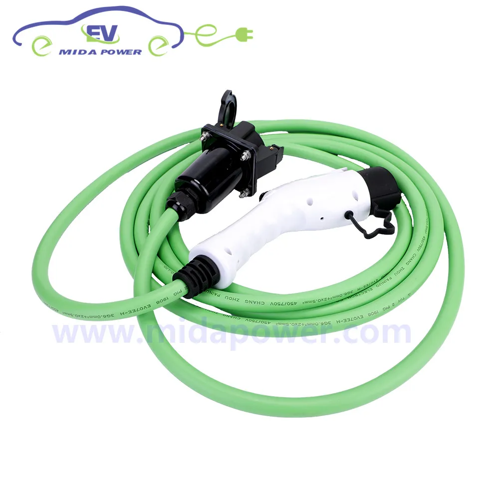 Адаптер DUOSIDA EV 10 метров 32 Ампер EVSE SAE J1772 тип 1 EV разъем зарядного устройства для 1 EV разъем для зарядки электромобиля