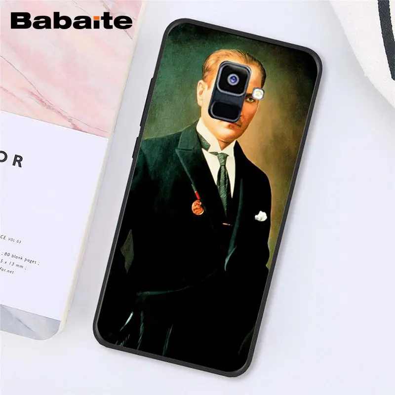 Babaite Turkey Mustafa Kemal Ataturk Phone Case For Samsung Galaxy A7 A50 A70 A8 A3 A6 A6Plus A8Plus A9