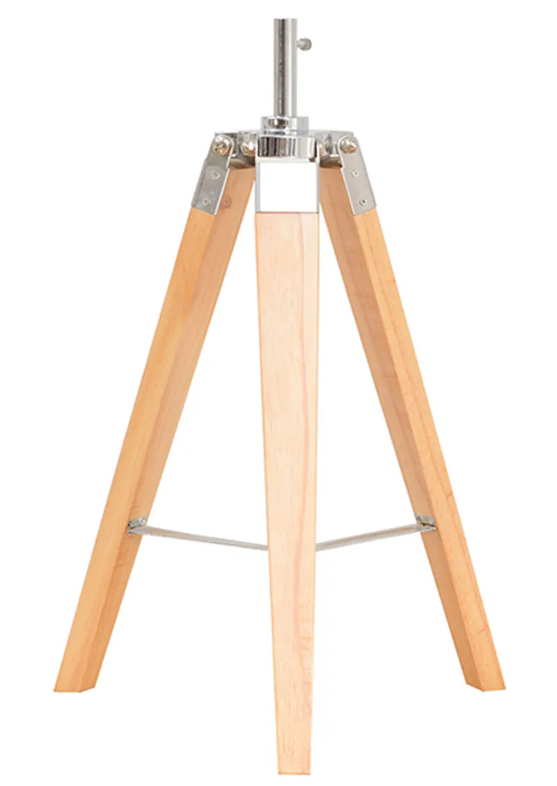 Скандинавская ретро-лампа для фотосъемки из массива дерева напольная лампа