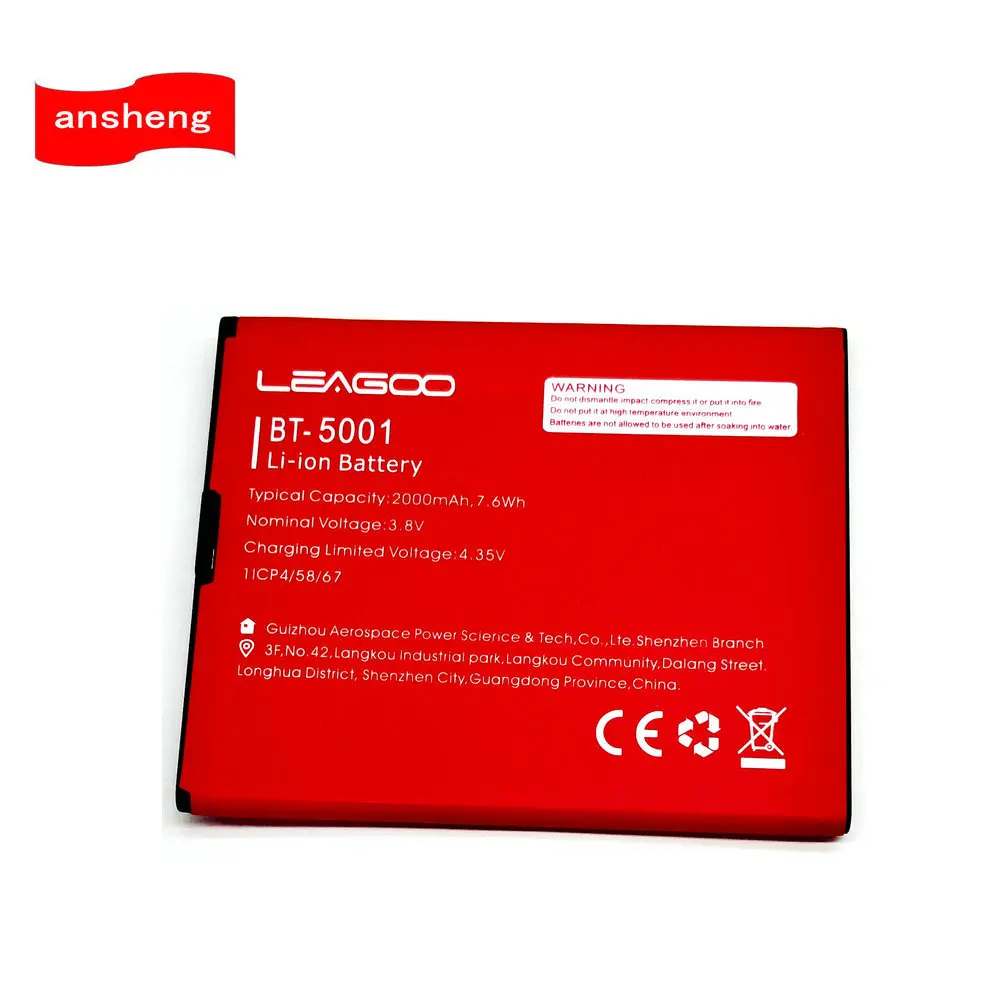 

High Quality 2000mAh BT-5001 battery for LEAGOO Z6 BT-5001 Smartphone