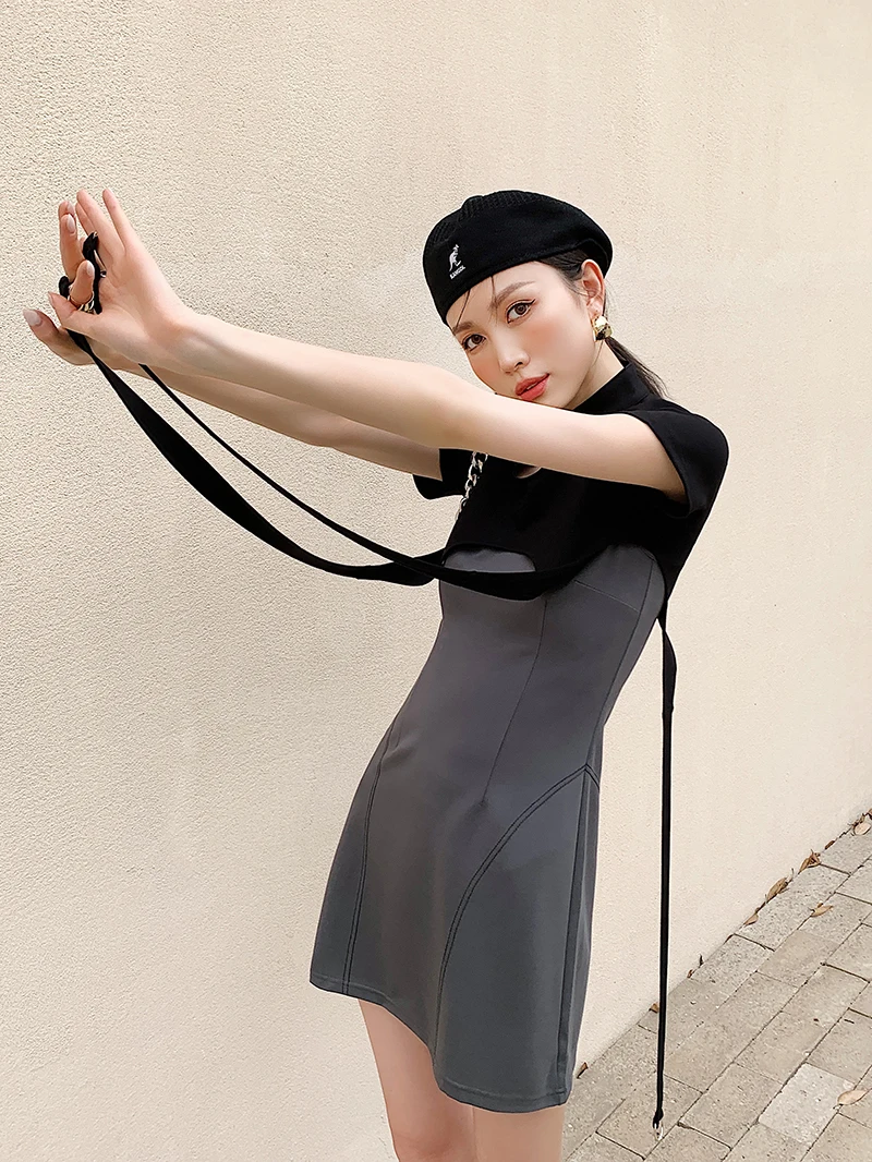 

Cyber two-piece improved qipao dress