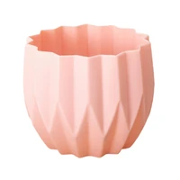 box nordic style striped plastic faux ceramics flower pot flower basket for home decor living room storage home decorations